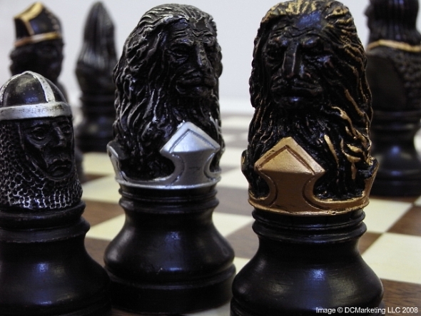 Richard the Lionheart Hand Decorated Theme Chess Set