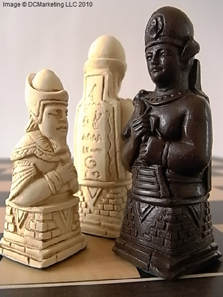 Egyptian Plain Theme Chess Set