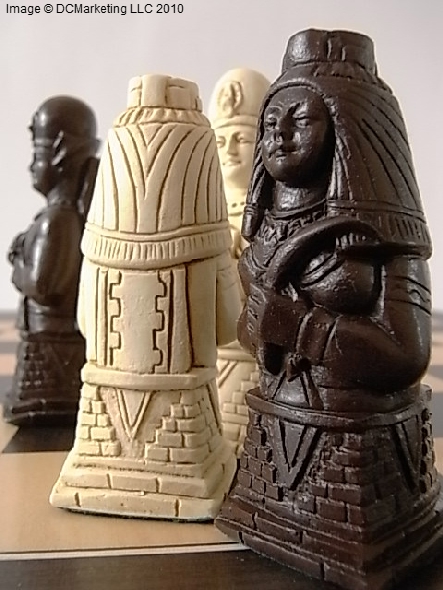 Egyptian Plain Theme Chess Set
