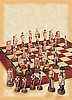 Battle of Waterloo Hand Decorated Theme Chess Set